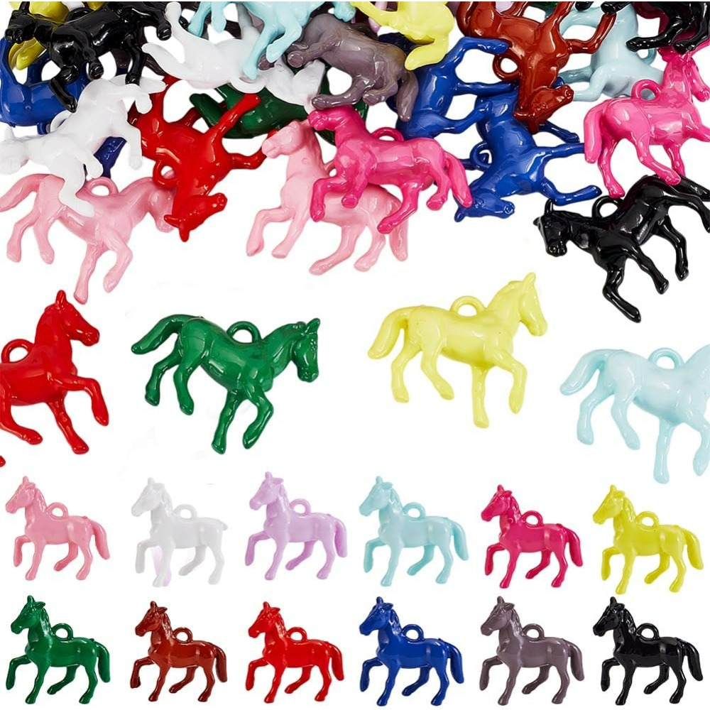 Resin Craft Kit - 48 adet Opak Akrilik Kolye 12
