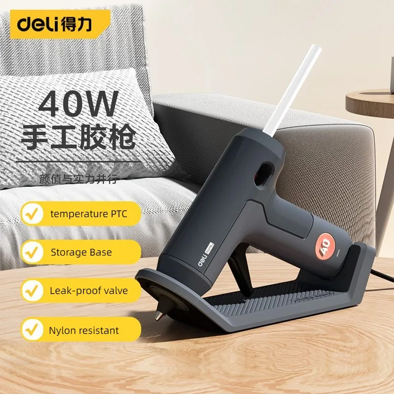 Heat Gun Small - Deli 40W sıcak tutkal tabancası ile