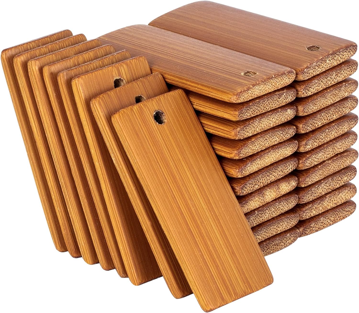 Wood Ring Blank - 50 adet Doğal Ahşap Boşluklar 45x20mm
