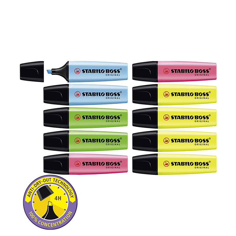 Stabilo Marker Boss - STABILO Fosforlu Kalem BOSS ORIGINAL Pastel