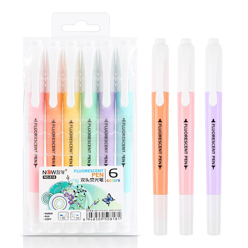 Stabilo Marker Boss - 6 adet/takım çift kafa floresan vurgulayıcı