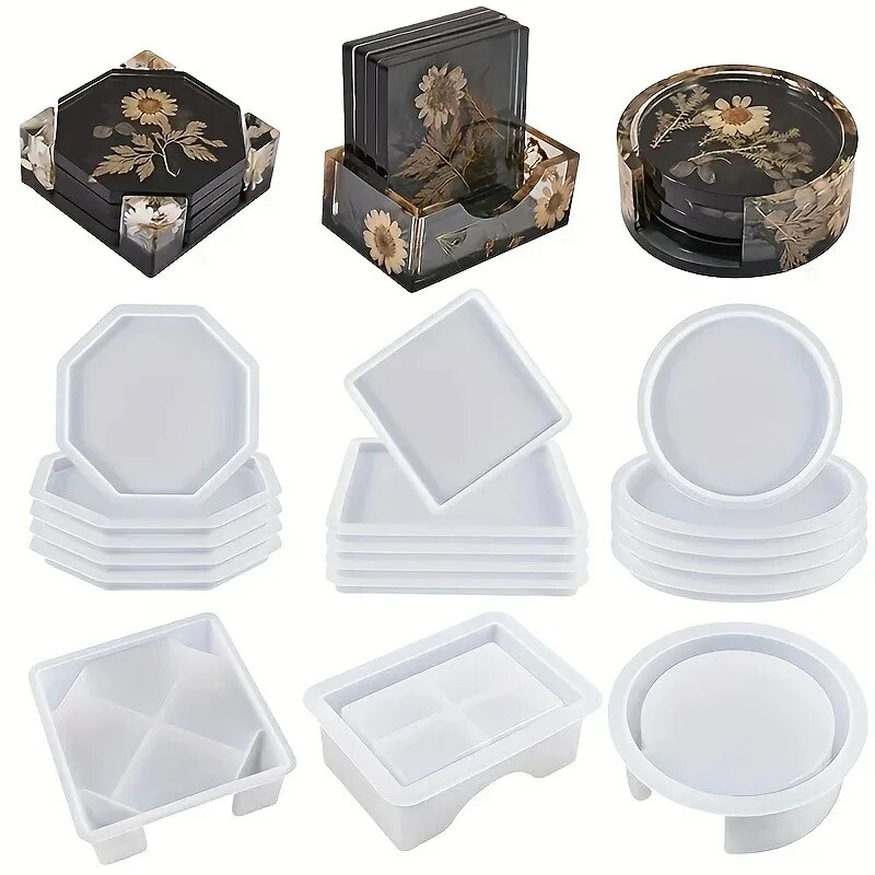 Mixing Cup Silicone - Coaster Reçine Kalıp Seti 1 adet