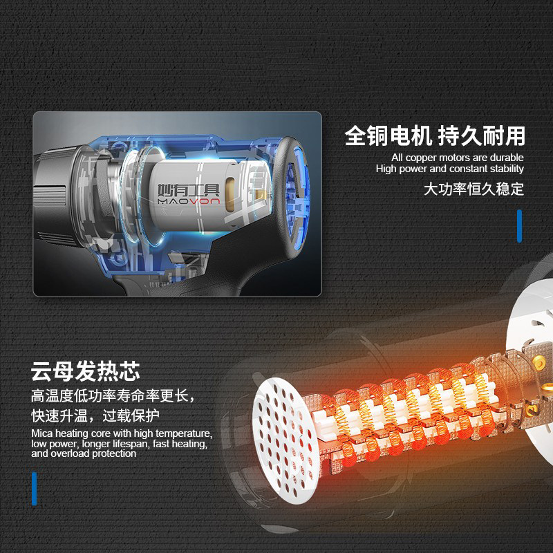 Lityum pil ısı tabancası, şarj - Heat Gun Small incelemesi ve fiyatı