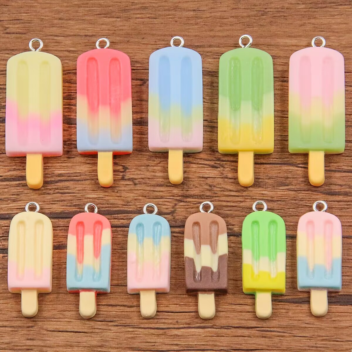 6 adet degrade buz pop reçine  - Resin Crafts Diy incelemesi ve fiyatı