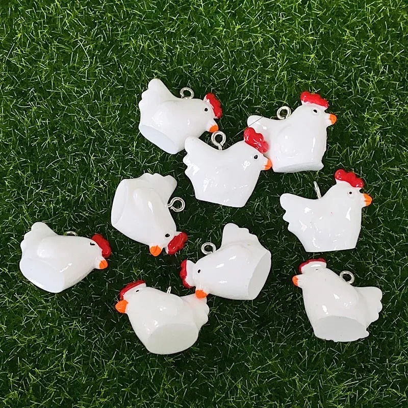 10 adet sevimli Mini 3D tavuk  - Resin Crafts Diy incelemesi ve fiyatı
