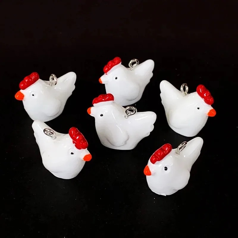 10 adet sevimli Mini 3D tavuk  - Resin Crafts Diy incelemesi ve fiyatı