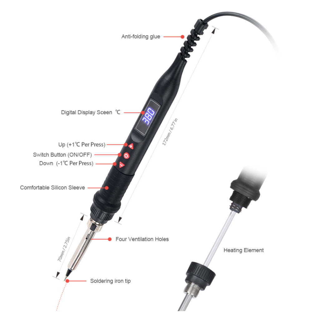 JCD 750W mikro ısı tabancası R - Heat Gun Small incelemesi ve fiyatı