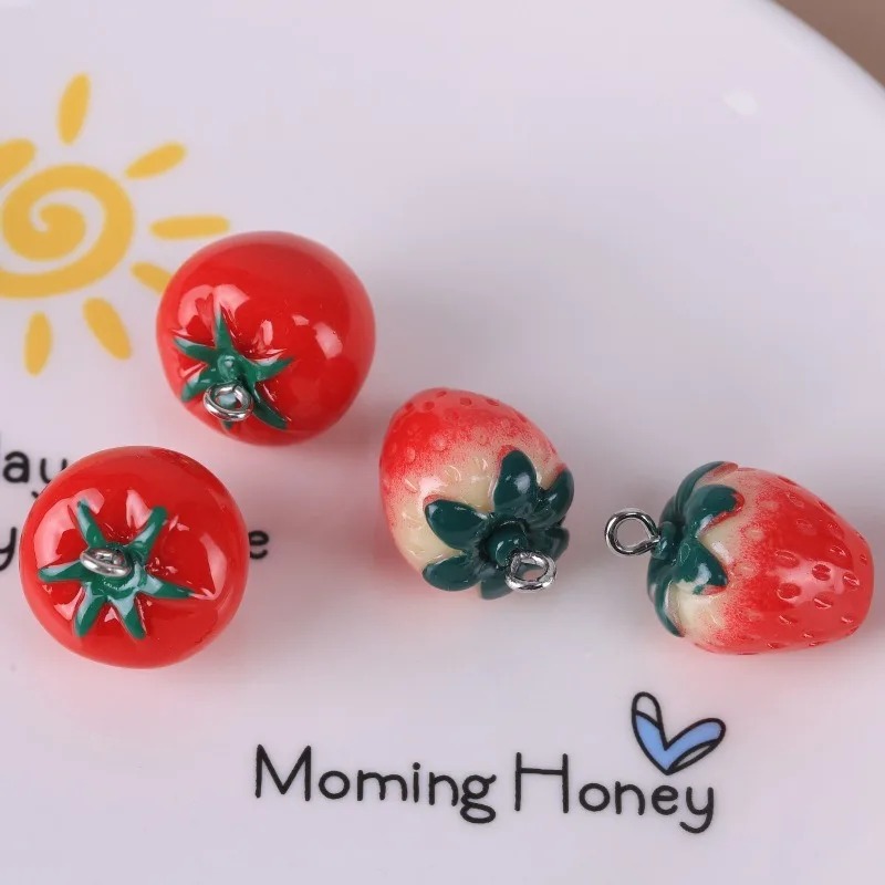 10 adet gerçekçi 3D çilek doma - Resin Crafts Diy incelemesi ve fiyatı