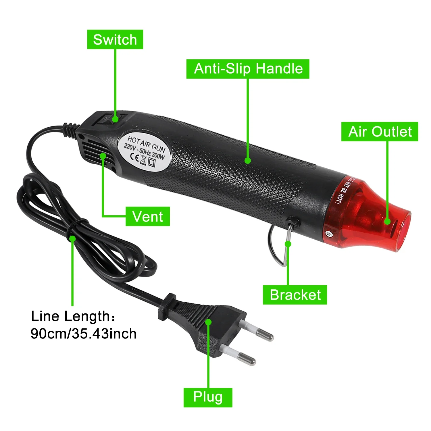 656/1060 adet ısıyla daralan m - Heat Gun Small incelemesi ve fiyatı